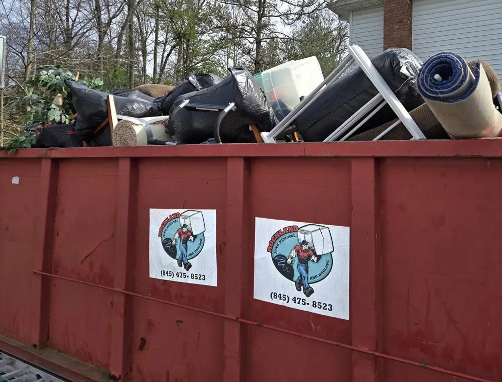 Dumpster Rental Service by Rockland Junk Removal and Hauling