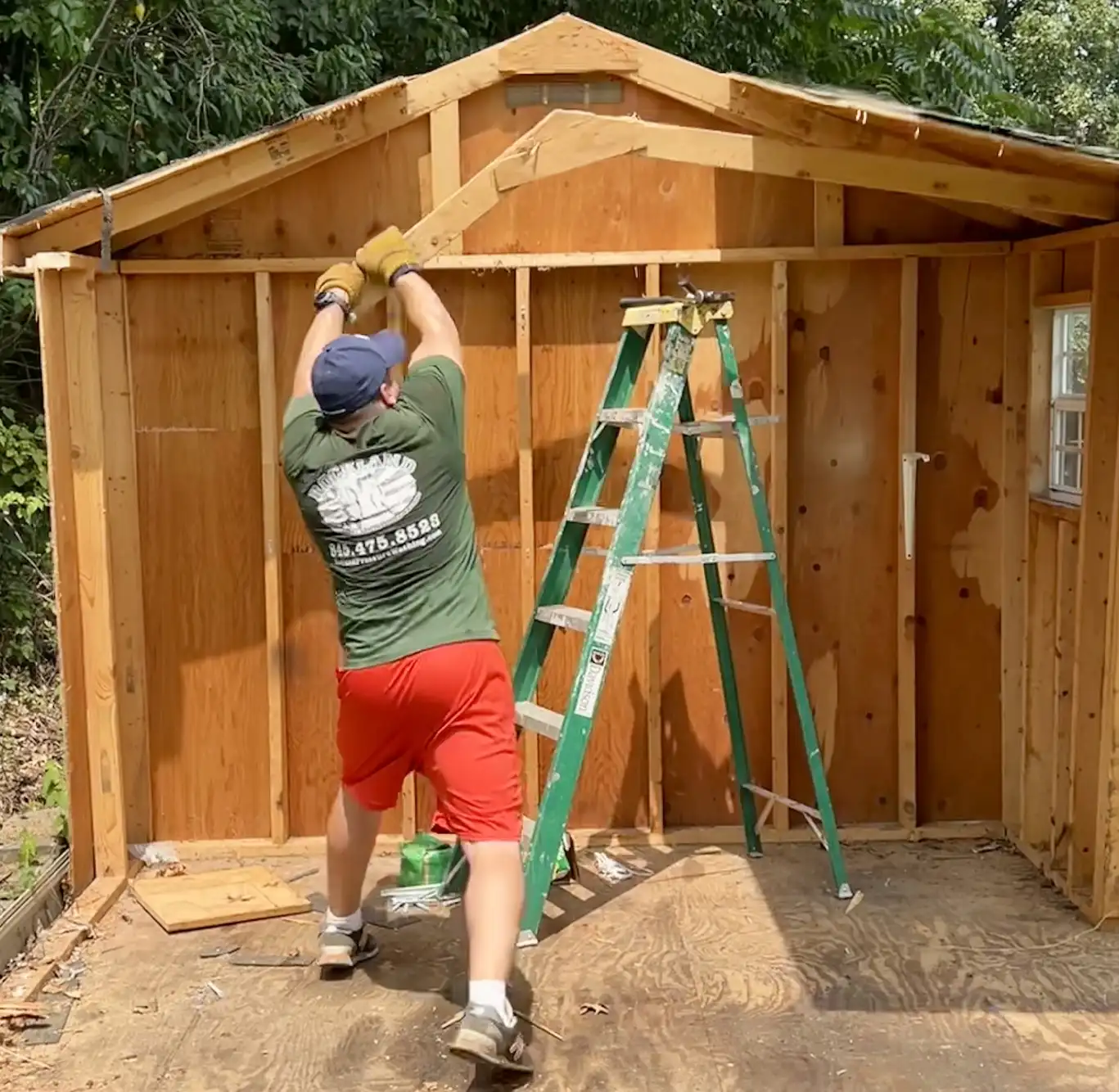 Shed Teardown Service by Rockland Junk Removal